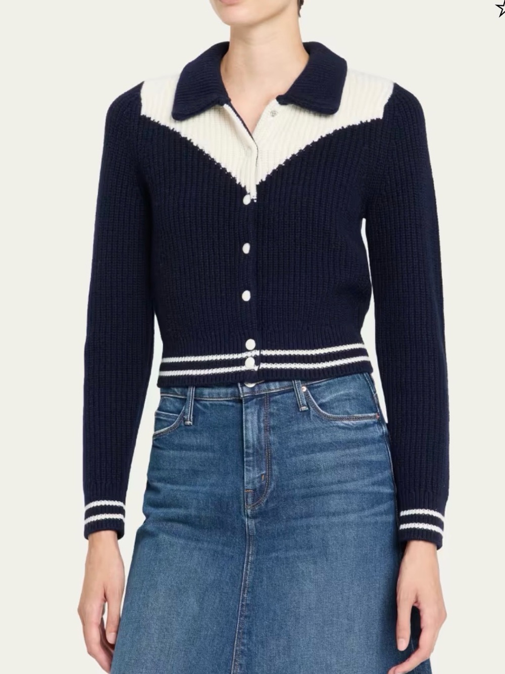 MOTHER The Baby Raquette Cardigan Size Small